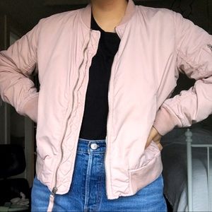 GAP baby pink size M bomber jacket
